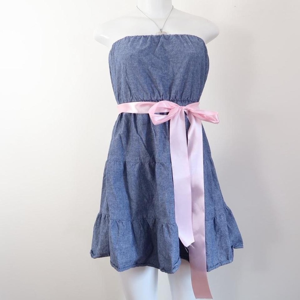 strapless babydoll coquette mini summer dress y2k
